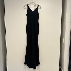 BHLDN Long Black Evening Gown